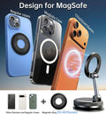 Coolpow【Newest Vacuum Magnetic Phone Holder for Car Phone Holder Mount【Movable Vacuum Suction】Magsafe Car Mount Cell Phone Holders for Your Car Accessories for Women Men for iPhone 17 16-Carbon Fiber