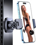 Coolpow Magnetic Phone Holder for Gym【Strong Magnets】 Tripod Mount Ring Gym Magnetic Phone Holder Attach to Metal Surface, Gym Accessories for Mothers Gift Essentials for All Smartphones 4.7-7"