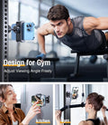 Coolpow Magnetic Phone Holder for Gym【Strong Magnets】 Tripod Mount Ring Gym Magnetic Phone Holder Attach to Metal Surface, Gym Accessories for Mothers Gift Essentials for All Smartphones 4.7-7"